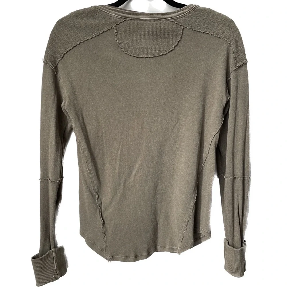 Free People Military Mix Henley - Picture 11 of 11